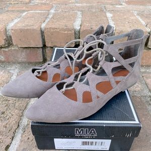 MIA velvet feel flats Grey colour